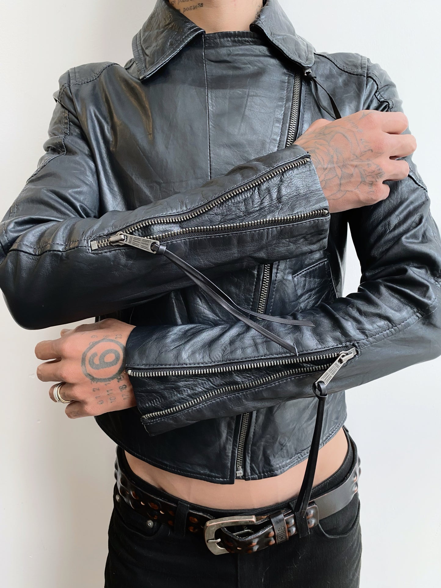 2000s Diesel — Lamb Leather Jacket.