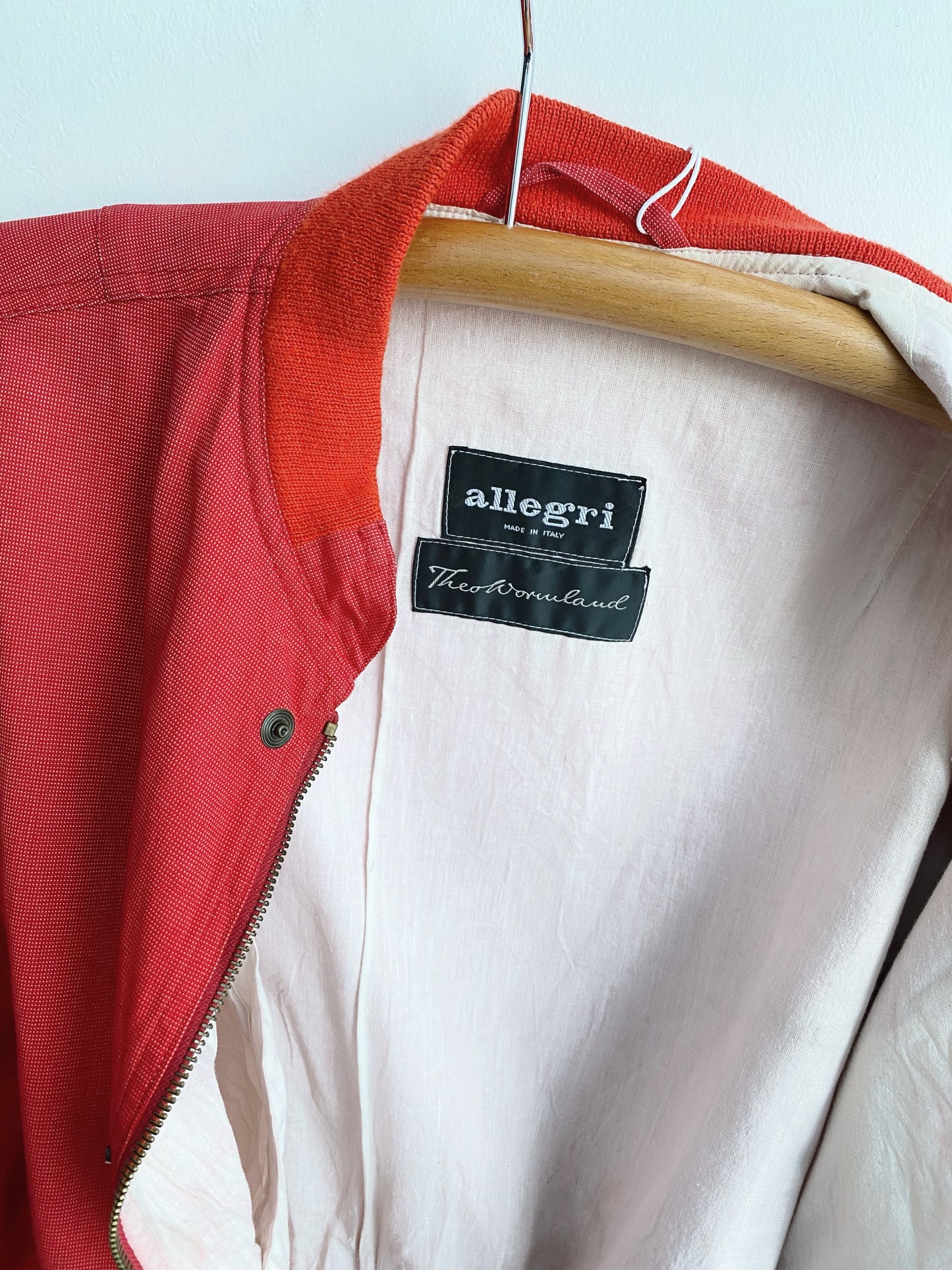 1980s ALLEGRI COTTON BOMBER JACKET.