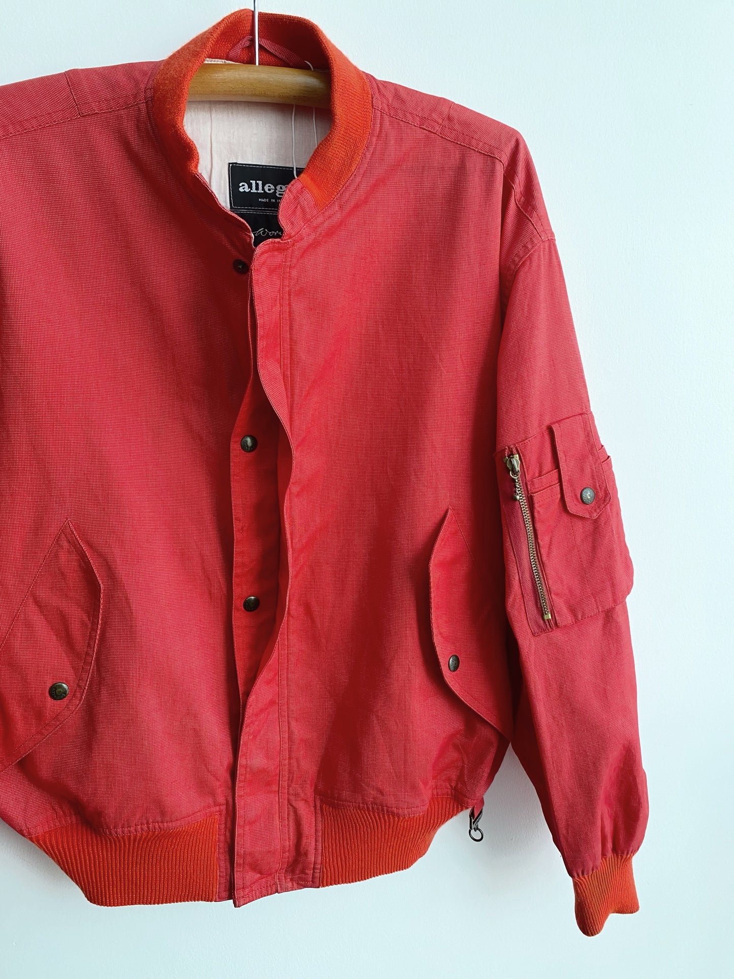 1980s ALLEGRI COTTON BOMBER JACKET.