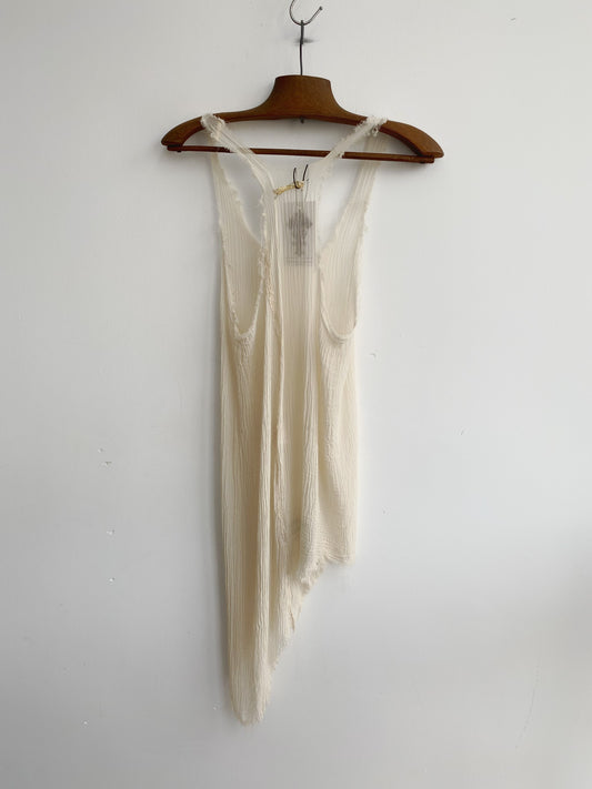 IF SIX WAS NINE — Devastated Linen Tanktop