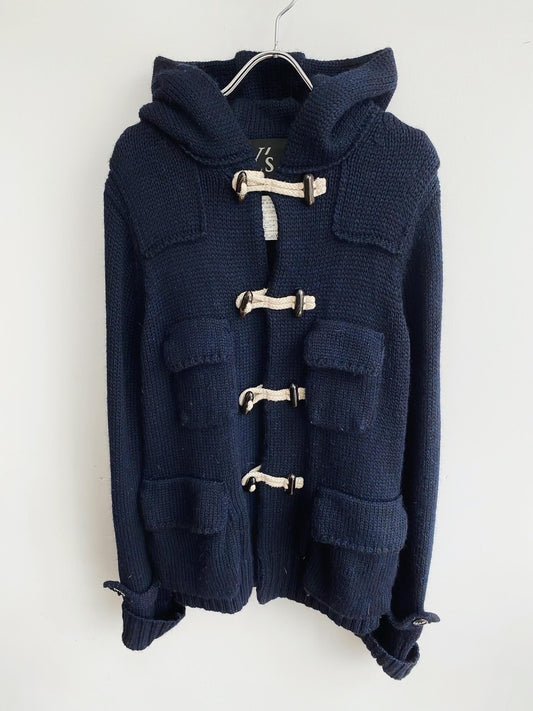 Yohji Yamamoto Y’s AW2012 Wool Toggle Knit Hoodie.