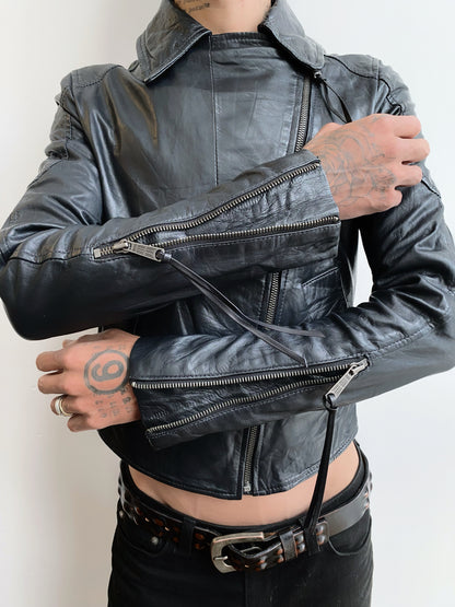 2000s Diesel — Lamb Leather Jacket.