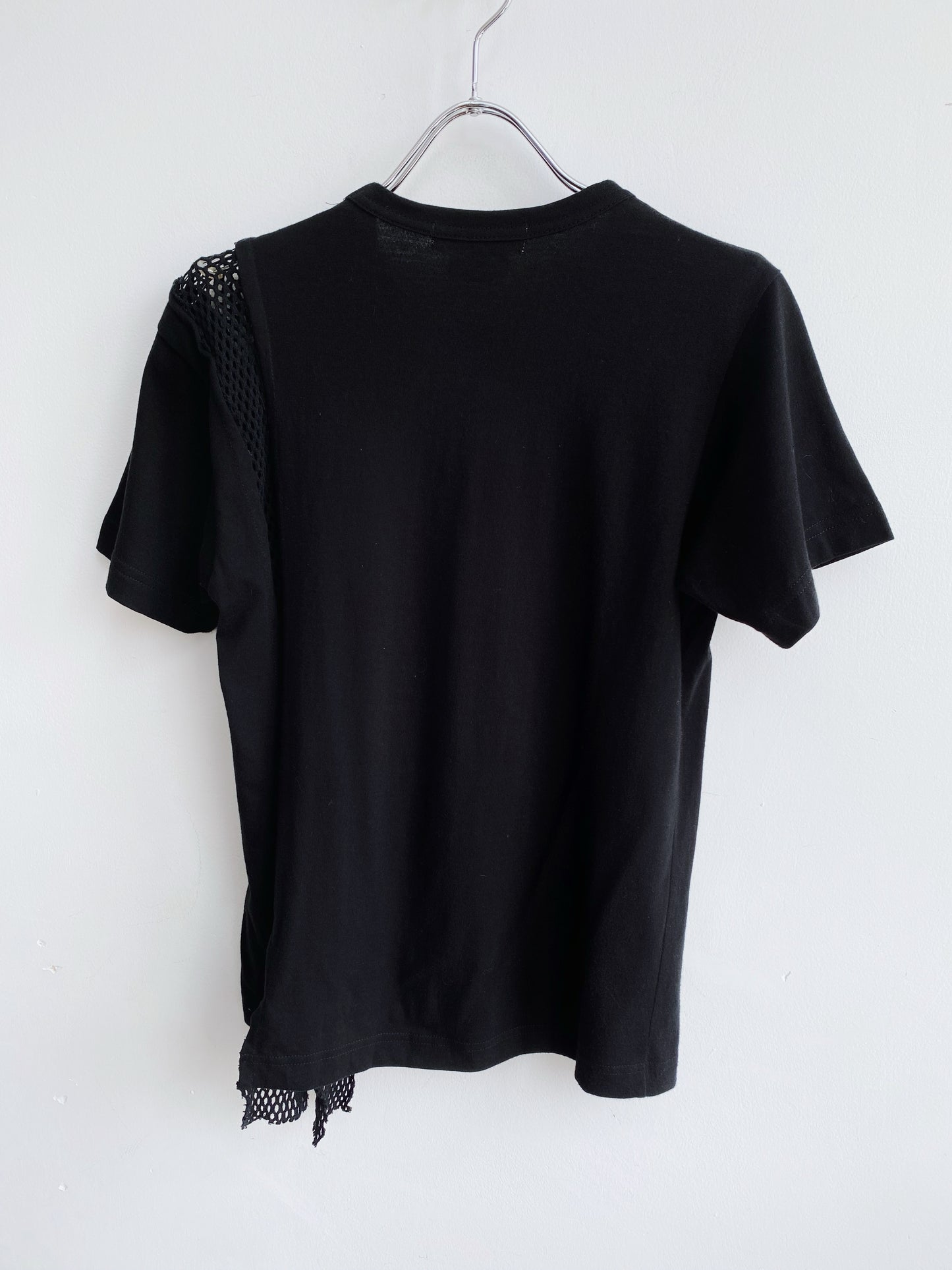 Comme des Garçons SS2007 – Black Deconstructed Mesh T-Shirt.