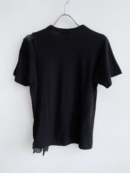 Comme des Garçons SS2007 – Black Deconstructed Mesh T-Shirt.