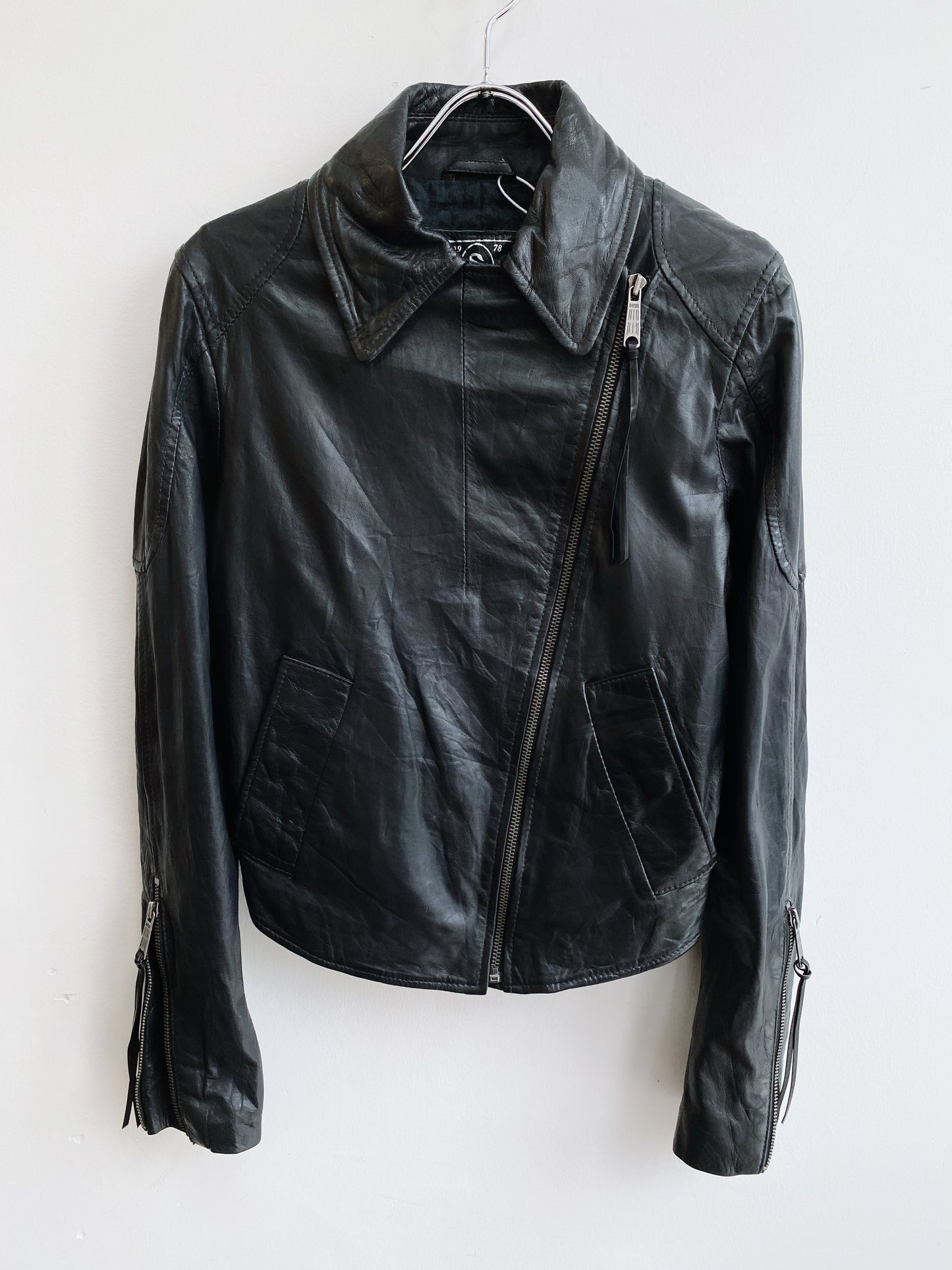 2000s Diesel — Lamb Leather Jacket.