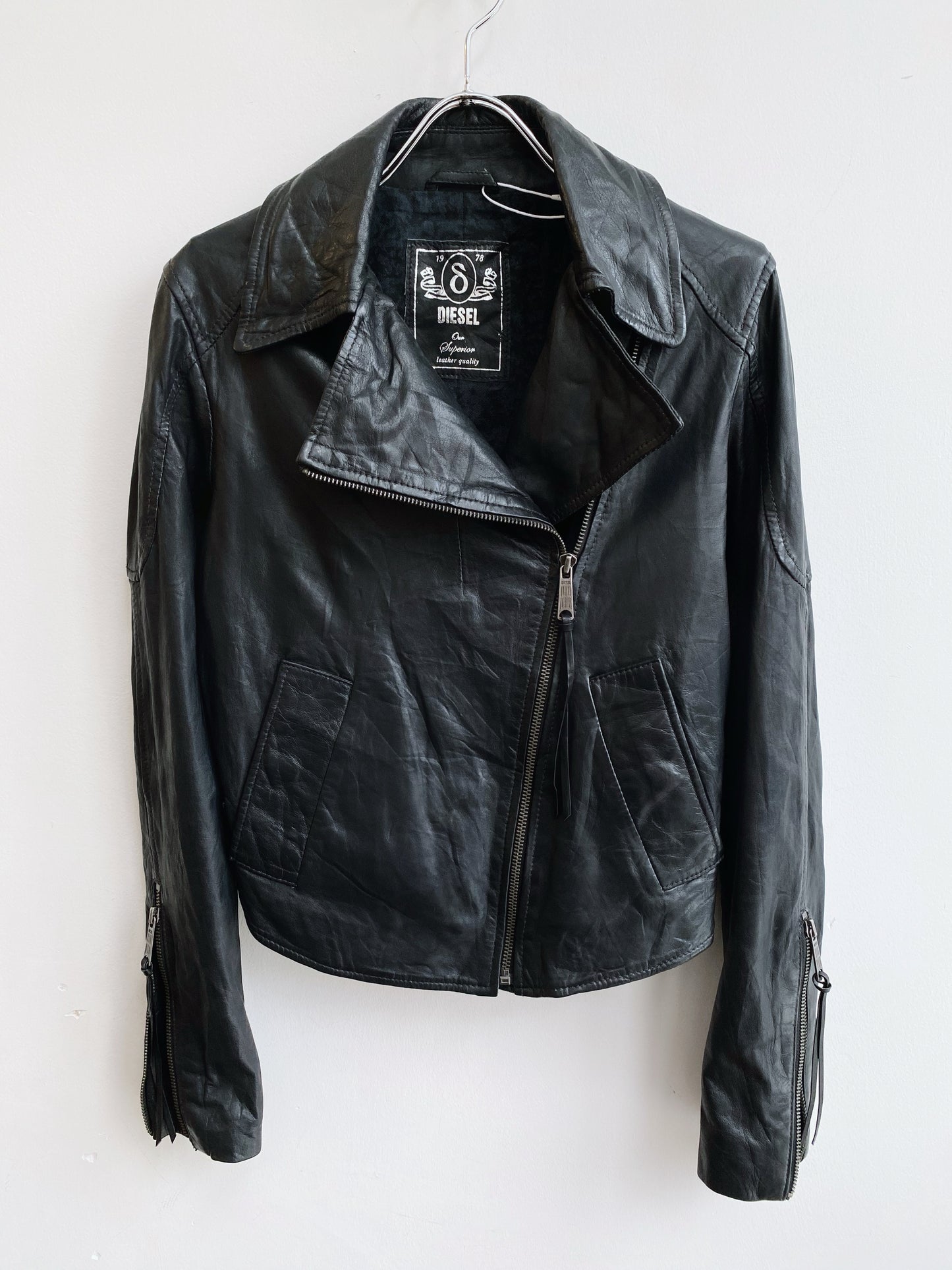 2000s Diesel — Lamb Leather Jacket.