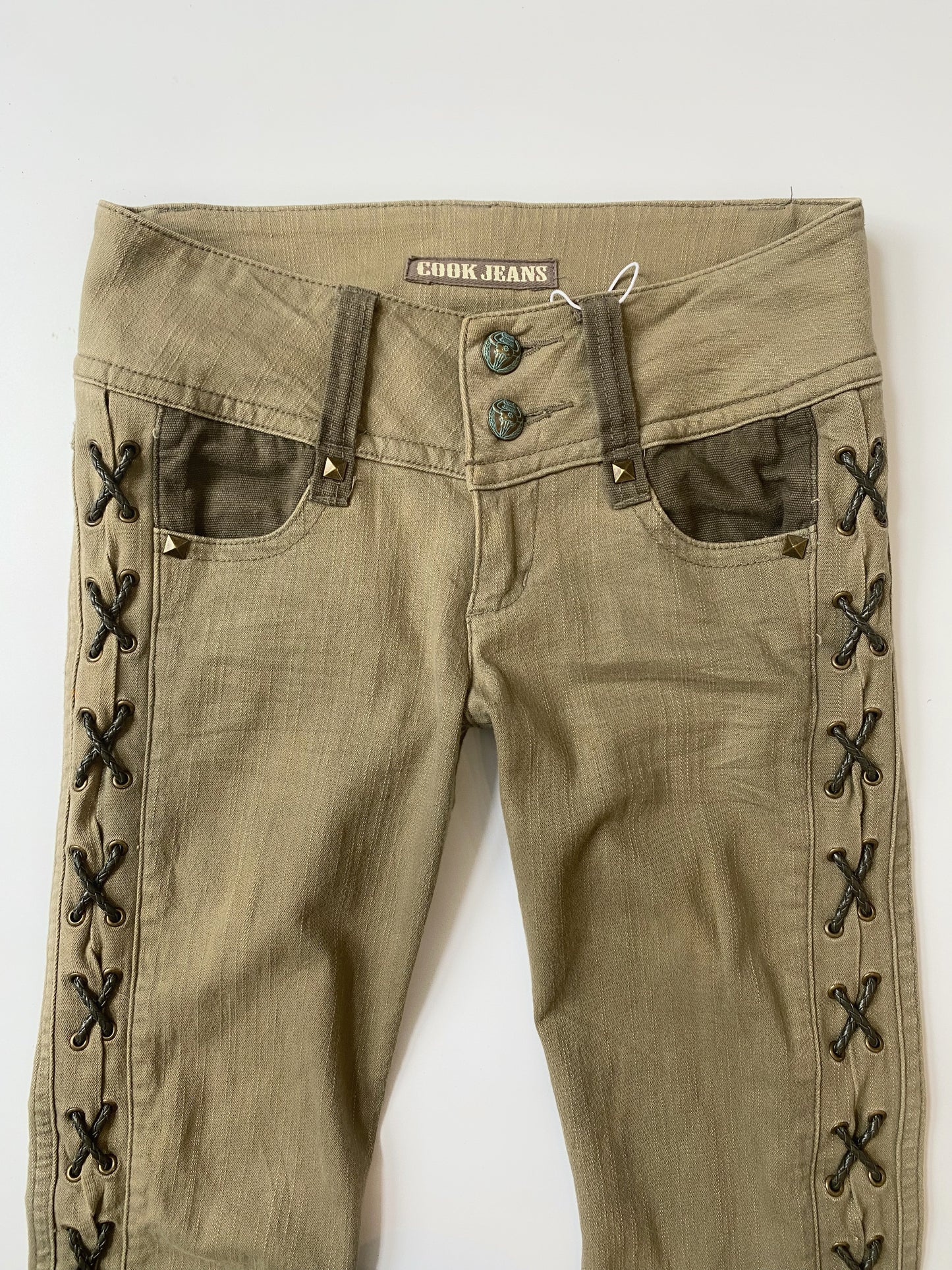 Cook Jeans low-rise flare.