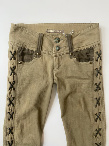 Cook Jeans low-rise flare.
