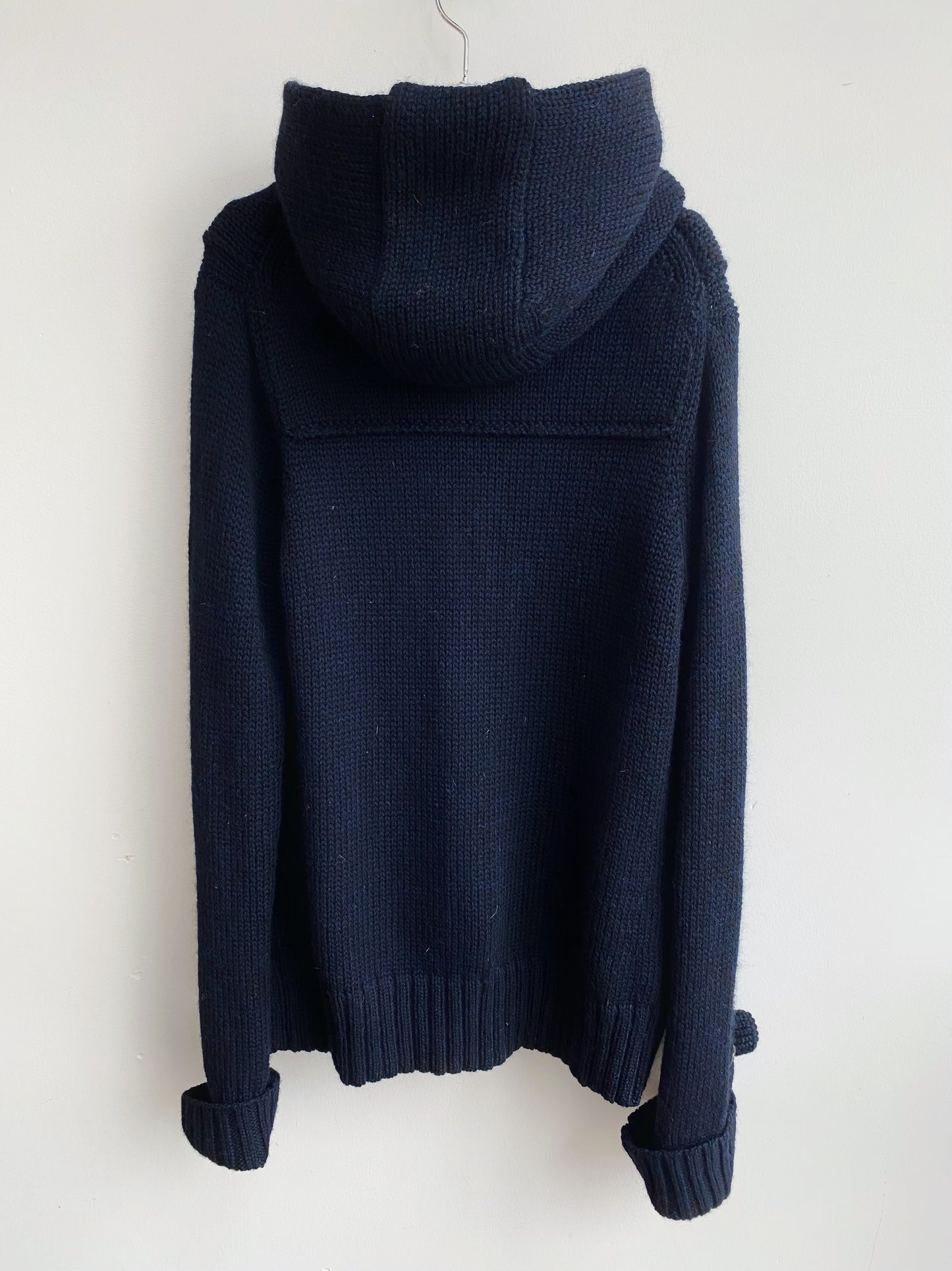 Yohji Yamamoto Y’s AW2012 Wool Toggle Knit Hoodie.