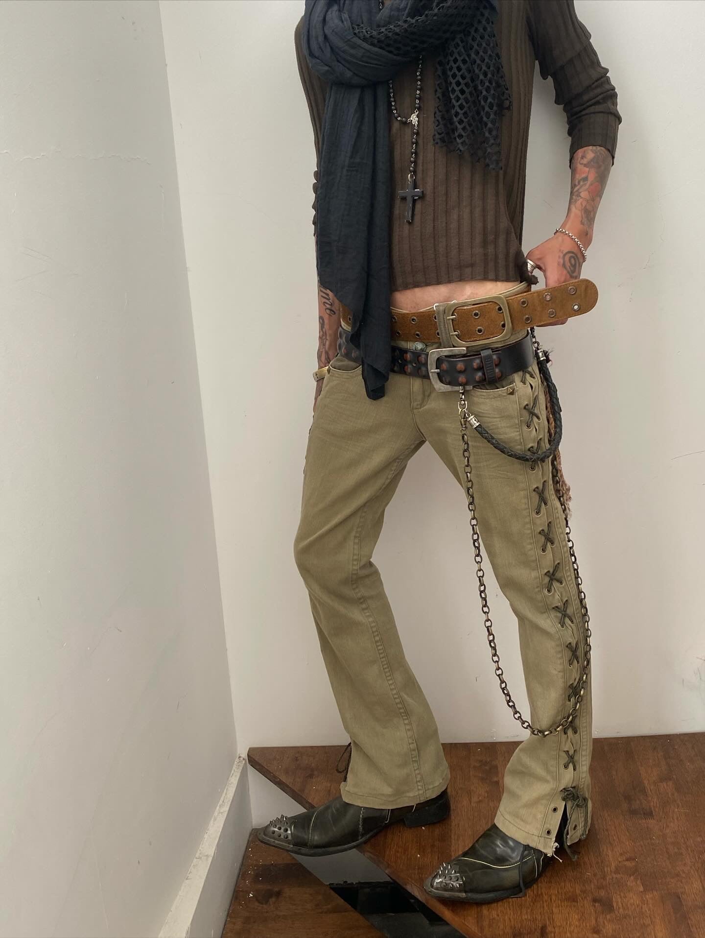 Cook Jeans low-rise flare.