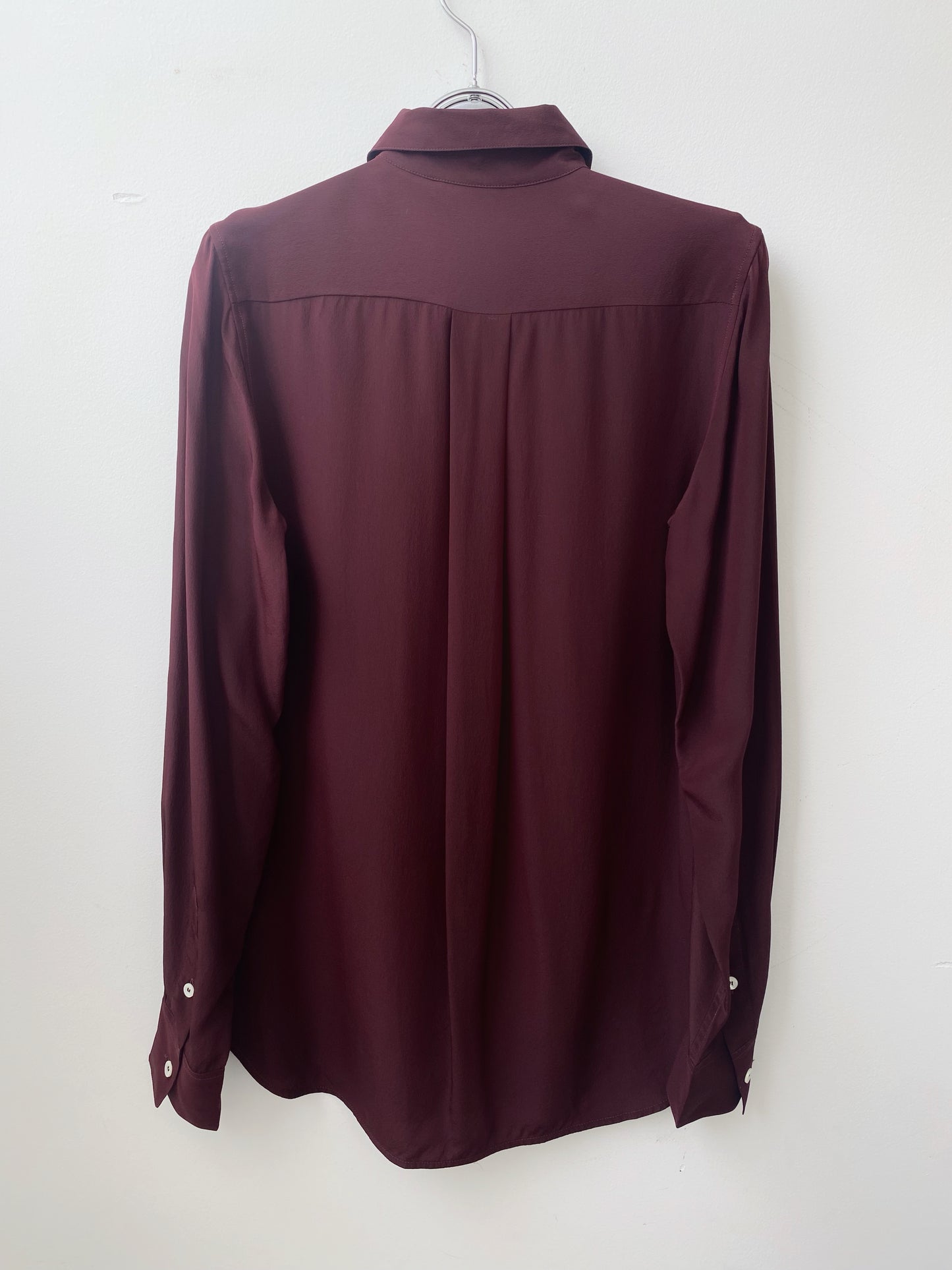CELINE by Phoebe Philo – Mulberry Silk Shirt.