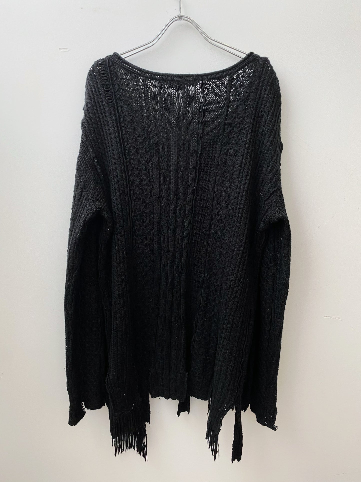 2000s 5351 Pour Les Hommes — Handcrafted Patchwork Knit Long Sleeve.