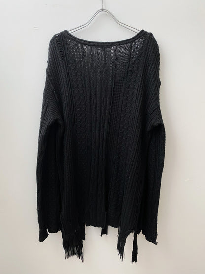 2000s 5351 Pour Les Hommes — Handcrafted Patchwork Knit Long Sleeve.
