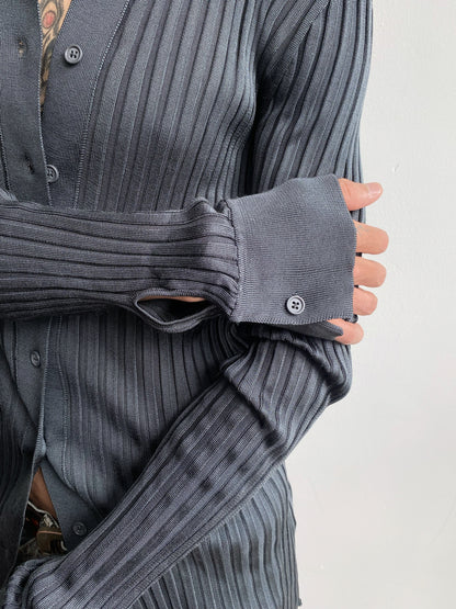 Bottega Veneta Spring/Summer 2020 — Silk Ribbet Slim Fit Shirt.