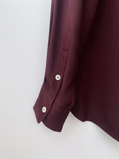 CELINE by Phoebe Philo – Mulberry Silk Shirt.