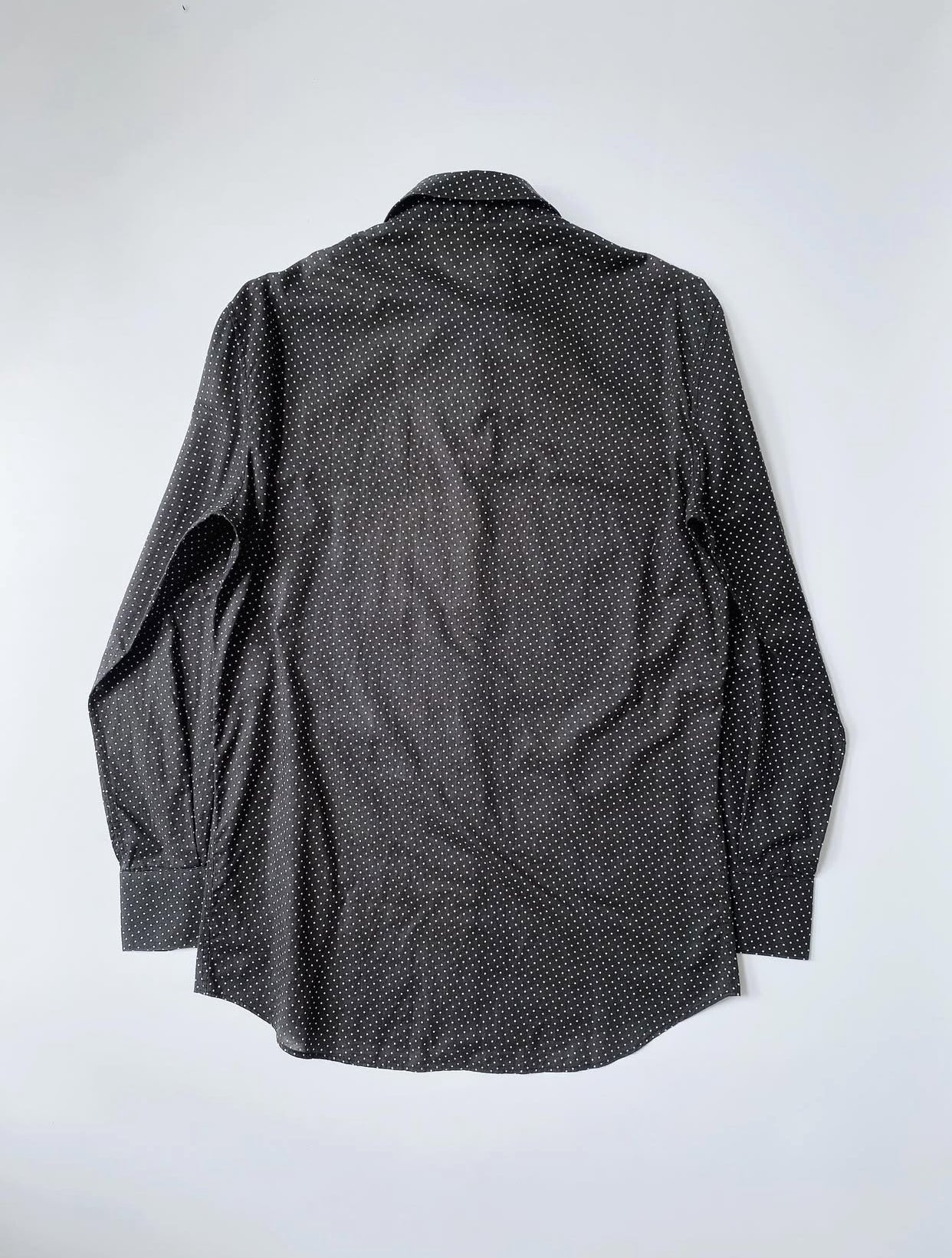 ALEXANDER MCQUEEN SS2011 SKULL PRINT POLKADOTS SHIRT.