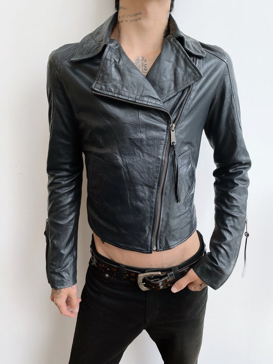 2000s Diesel — Lamb Leather Jacket.
