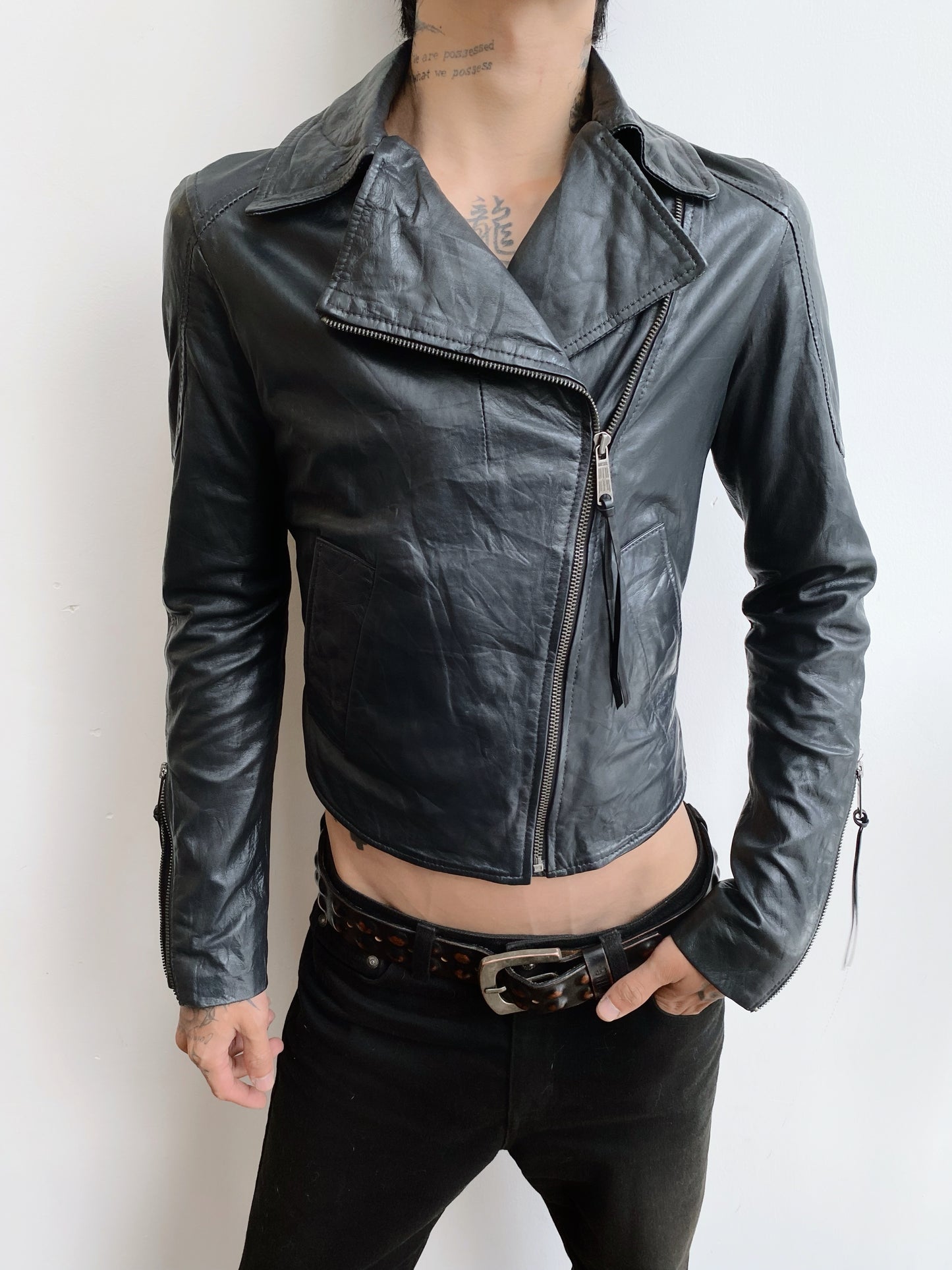2000s Diesel — Lamb Leather Jacket.