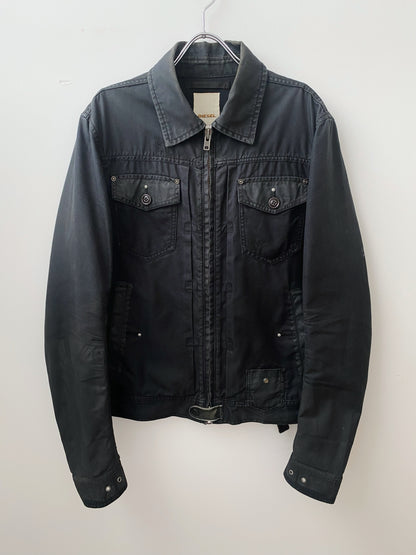 2000s Diesel – 2Way Zip Devastated Jacket.