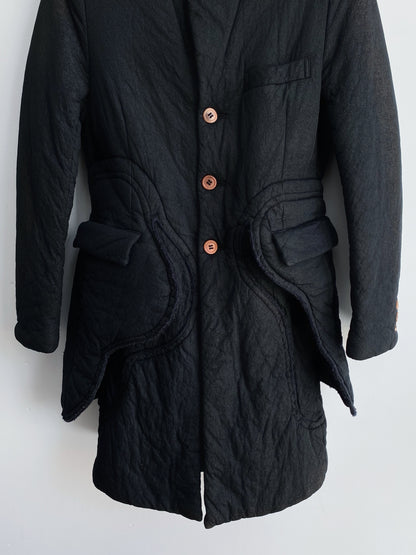COMME DES GARCONS MAINLINE SS2017 LAYERED DEFORMATION COAT.