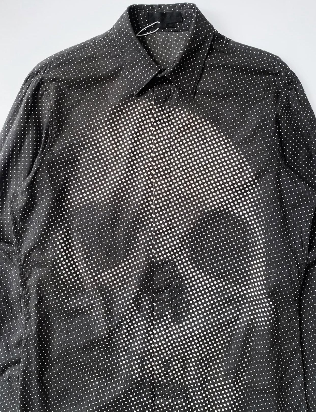 ALEXANDER MCQUEEN SS2011 SKULL PRINT POLKADOTS SHIRT.