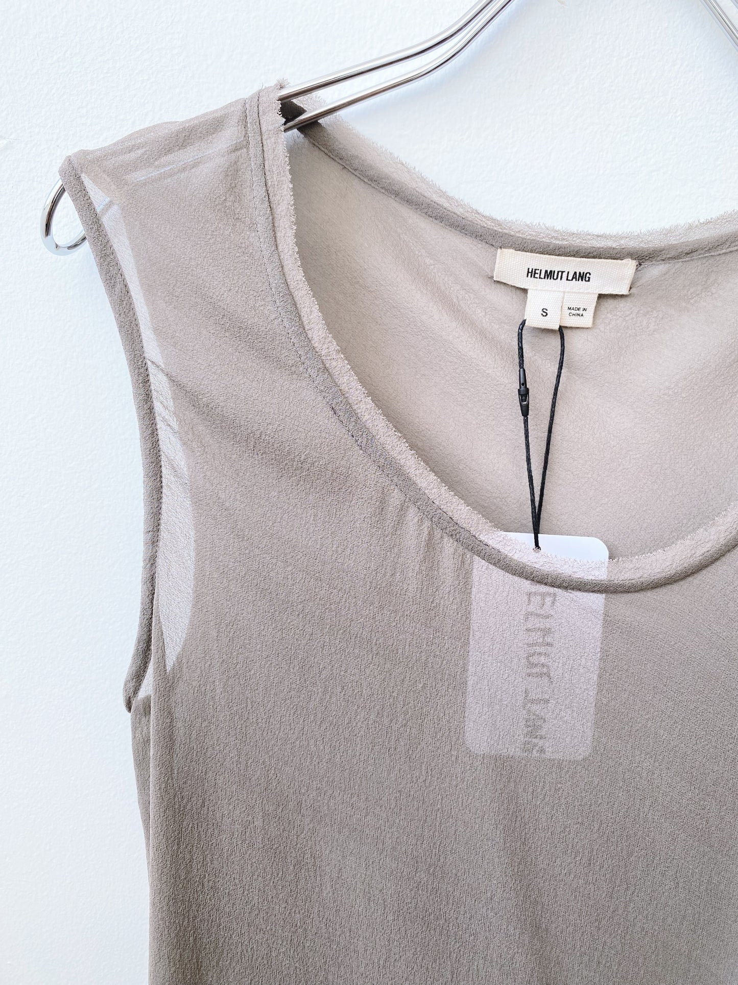 Helmut Lang — Asymmetrical Silk Blouse.