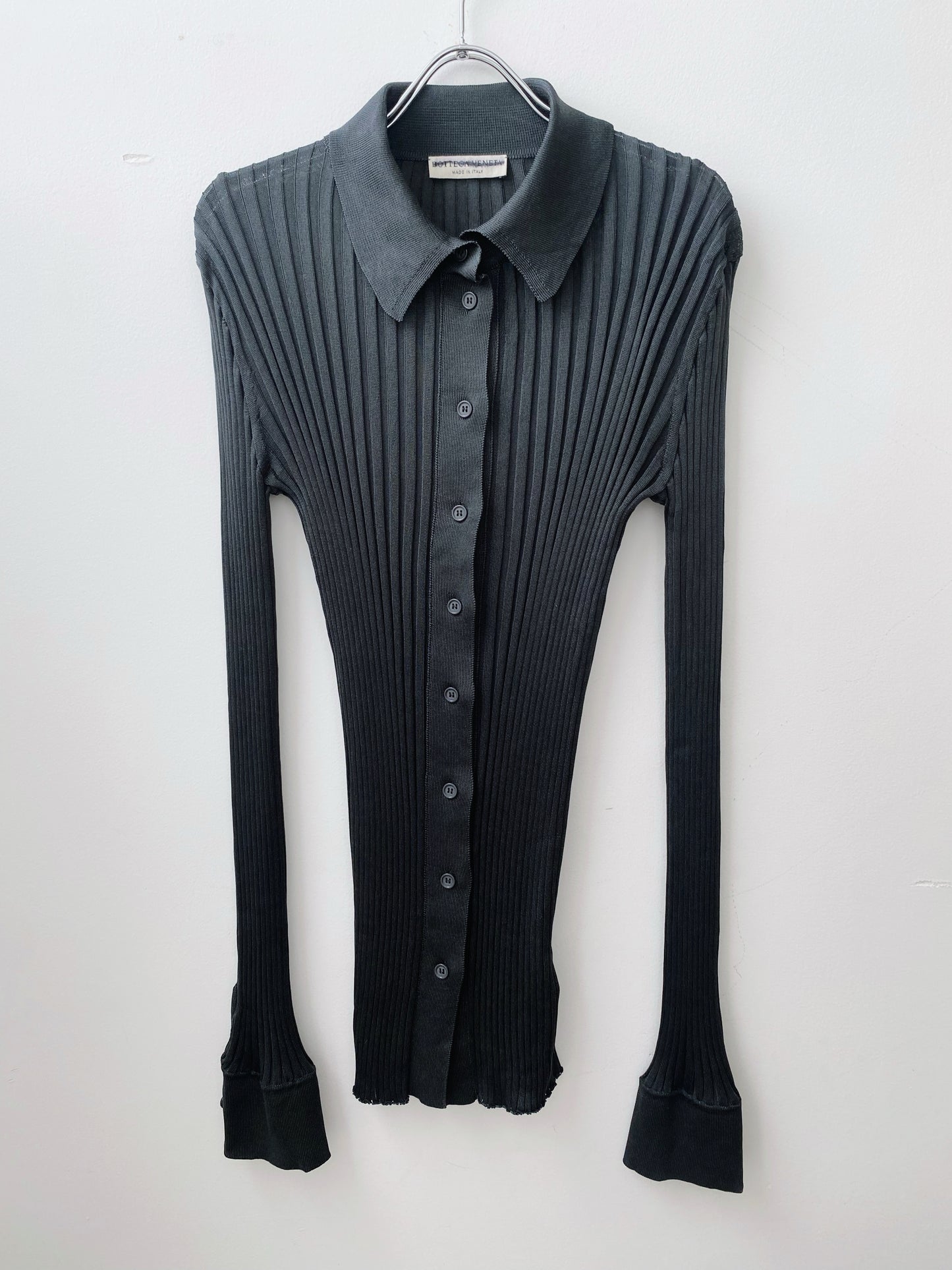 Bottega Veneta Spring/Summer 2020 — Silk Ribbet Slim Fit Shirt.