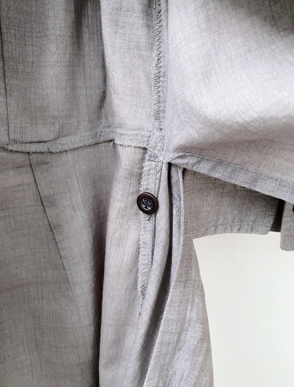 Dries Van Noten – Shirt Dress with Transformable Draping.