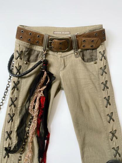 Cook Jeans low-rise flare.
