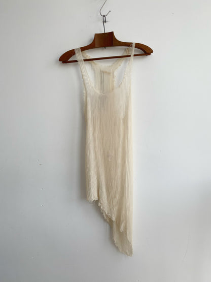 IF SIX WAS NINE — Devastated Linen Tanktop