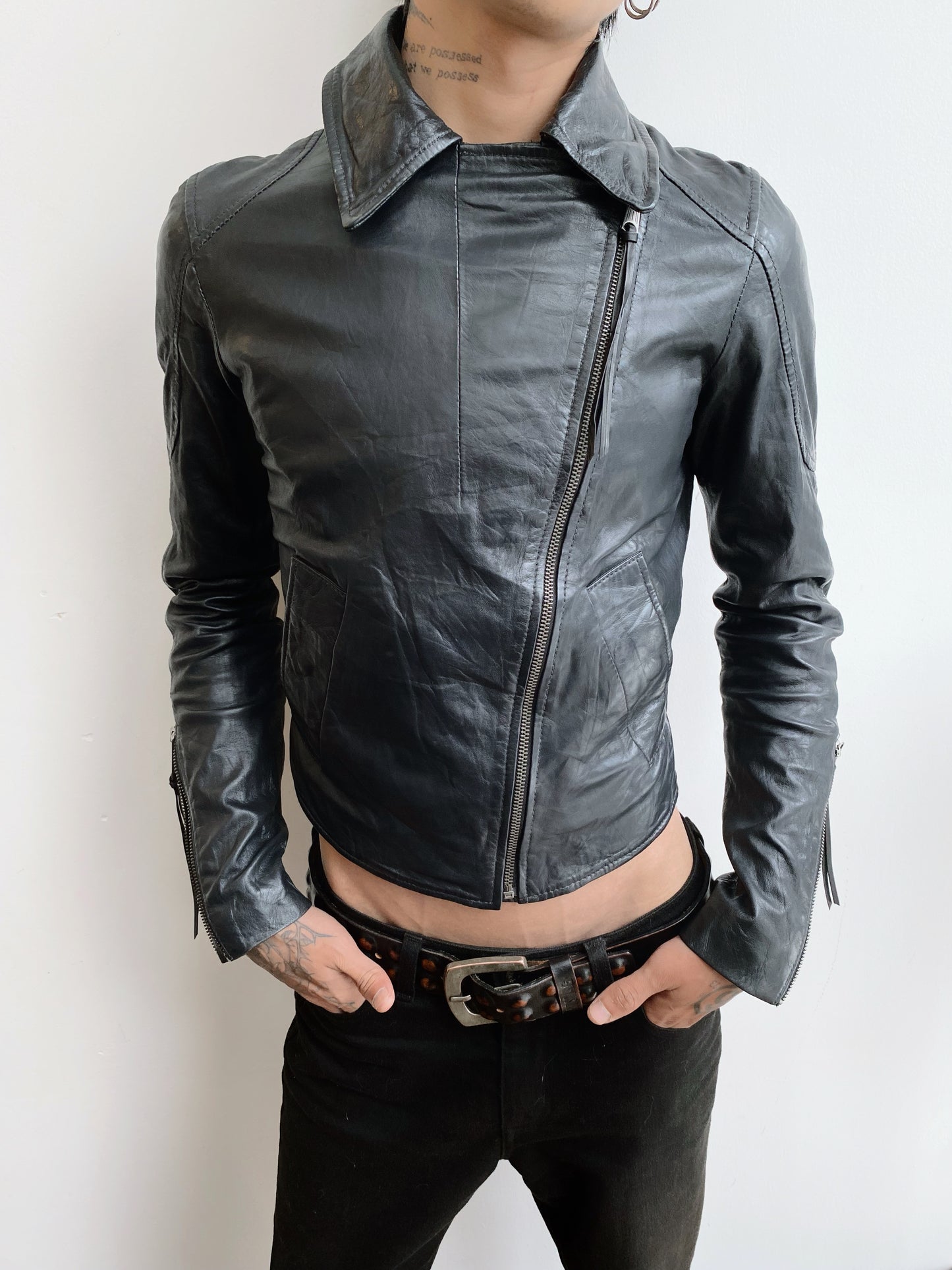 2000s Diesel — Lamb Leather Jacket.
