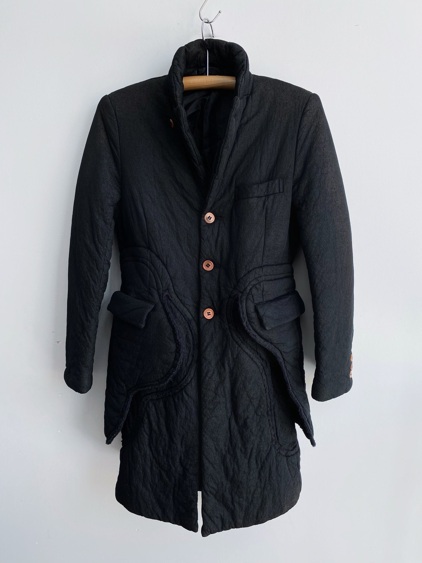 COMME DES GARCONS MAINLINE SS2017 LAYERED DEFORMATION COAT.