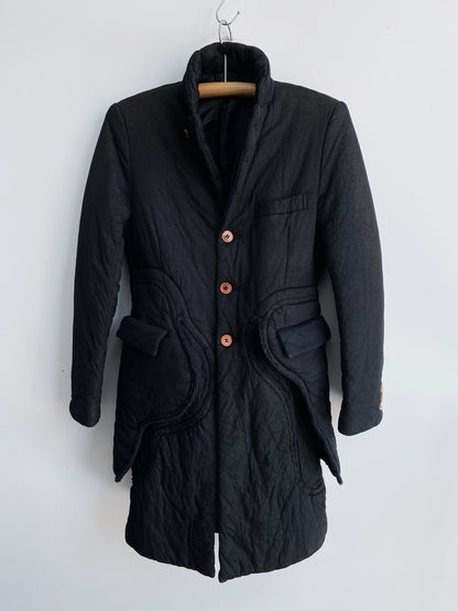 COMME DES GARCONS MAINLINE SS2017 LAYERED DEFORMATION COAT.