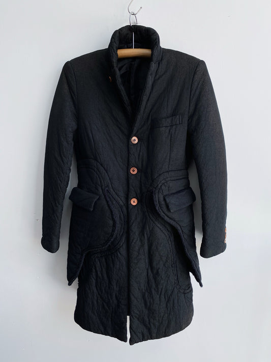 COMME DES GARCONS MAINLINE SS2017 LAYERED DEFORMATION COAT.