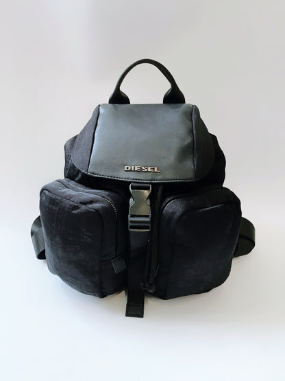 Diesel Leather — Trimmed Backpack.