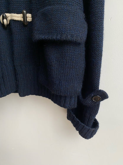 Yohji Yamamoto Y’s AW2012 Wool Toggle Knit Hoodie.