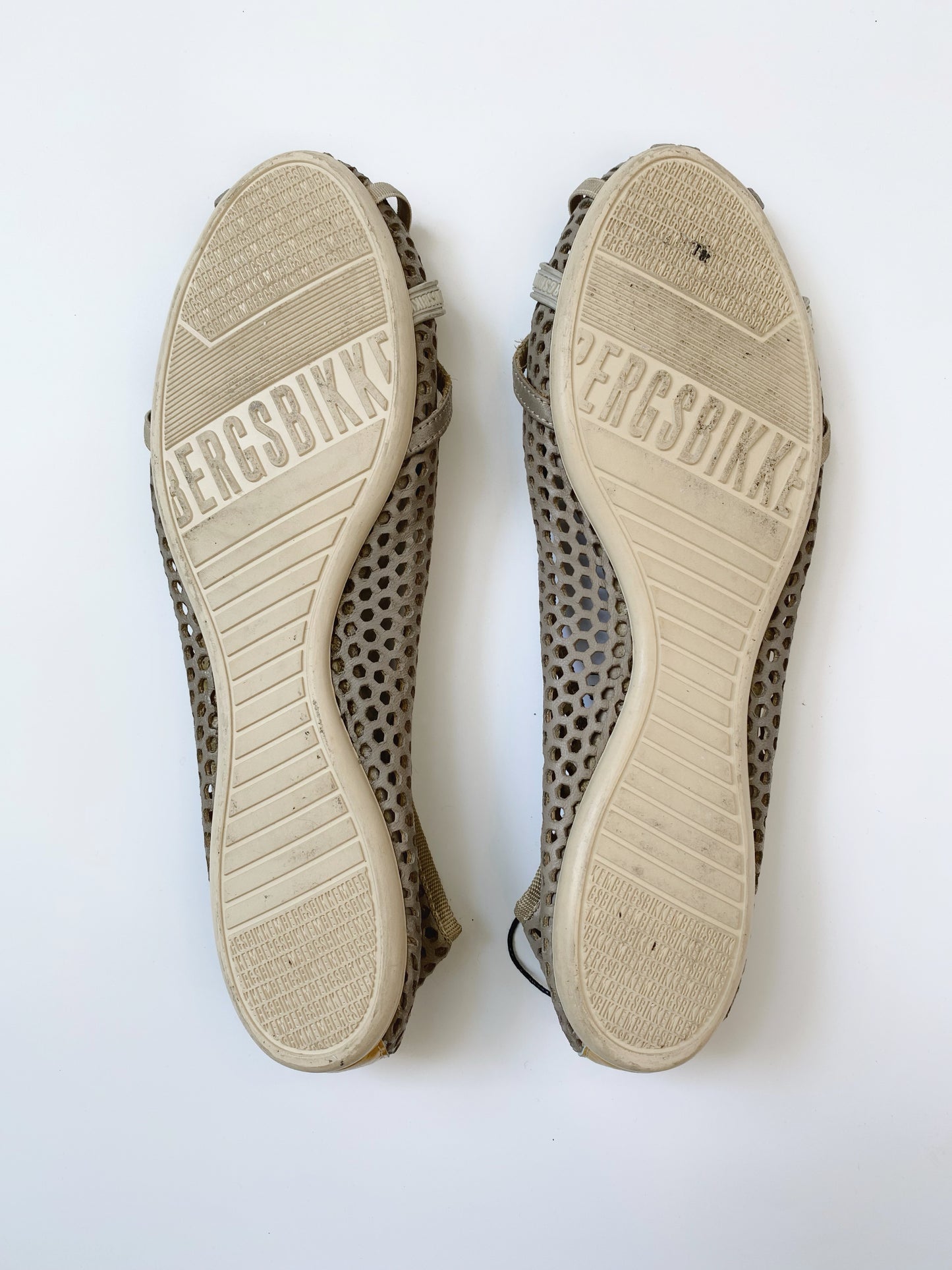 Dirk Bikkembergs Perforated Leather Ballet Flats.