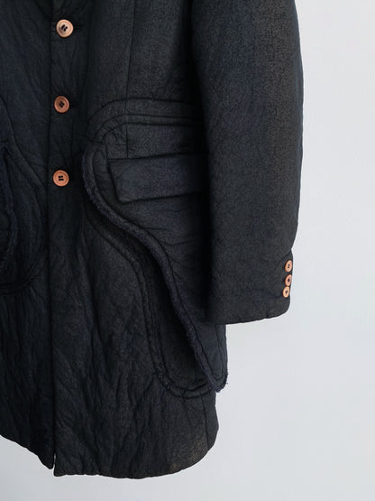COMME DES GARCONS MAINLINE SS2017 LAYERED DEFORMATION COAT.