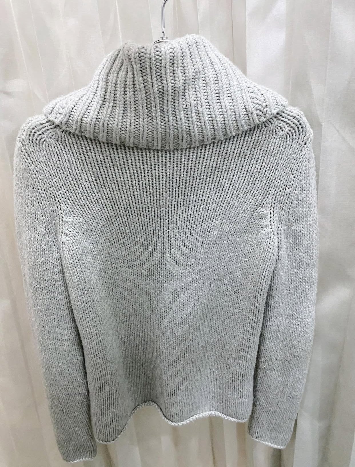 Helmut Lang – Chunky Knit High-Neck Sweater.