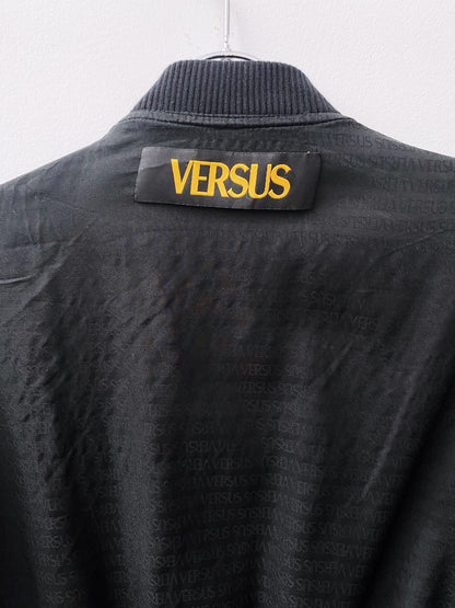Versus Versace — Leopard Skin Silk Bomber Jacket.