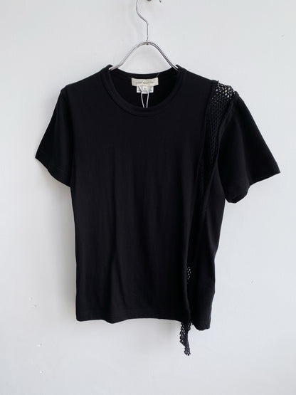Comme des Garçons SS2007 – Black Deconstructed Mesh T-Shirt.