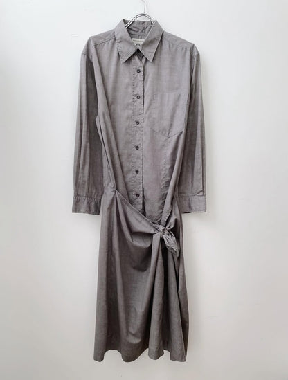 Dries Van Noten – Shirt Dress with Transformable Draping.