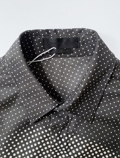 ALEXANDER MCQUEEN SS2011 SKULL PRINT POLKADOTS SHIRT.