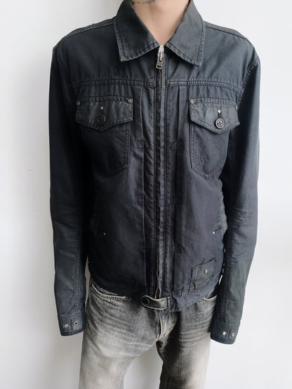 2000s Diesel – 2Way Zip Devastated Jacket.