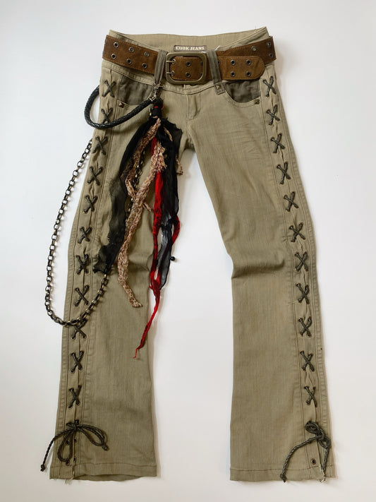 Cook Jeans low-rise flare.